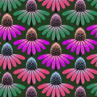Anna Maria Textiles Perennial Borders Echinacea Rhythm Forest  AMT136 78L