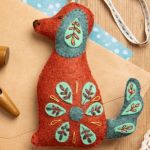 Corinne Lapierre Folk Embroidered Dog kit