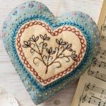 Corinne Lapierre Felt Embroidered Heart kit