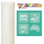 Pure Cotton  Wadding 240cm wide    per metre