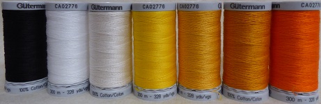 Gutermann Cotton 30 300m   7 colours