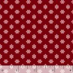 Marcus Fabrics Midnight Meadow Daisy red R650847