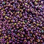 Size 9 Rocailles purples/bronze  ROC107