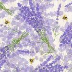 Timeless Treasures Tossed Lavender Row  CD2135