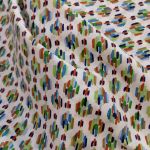 Cotton Lawn freely painted diamond  print  S10261A