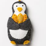Corinne Lapierre  Embroidered Penguin kit