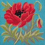 Glorafilia Red Poppy on Turquoise mini  Kit