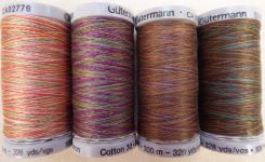 Gutermann Variegated Cotton 30 300m earthy tones